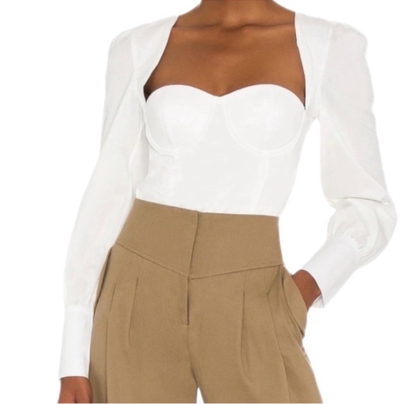 Revolve NBD Fia Long Sleeve Corset Top NWT - Picture 1 of 7